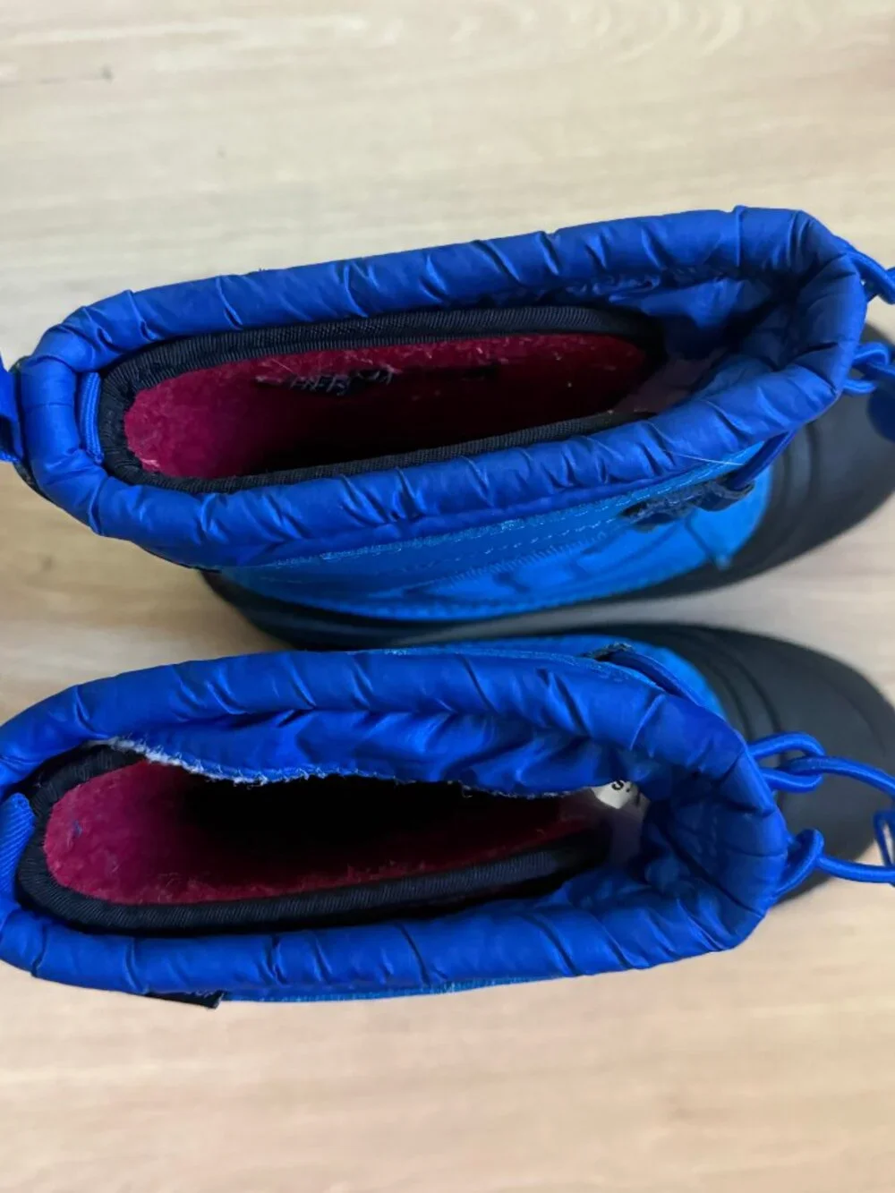 Northface blue winter boots kids size 3